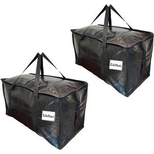 2 Moving Bags Extra Large Stronger Zippers, Carrying Handles Wrap Around